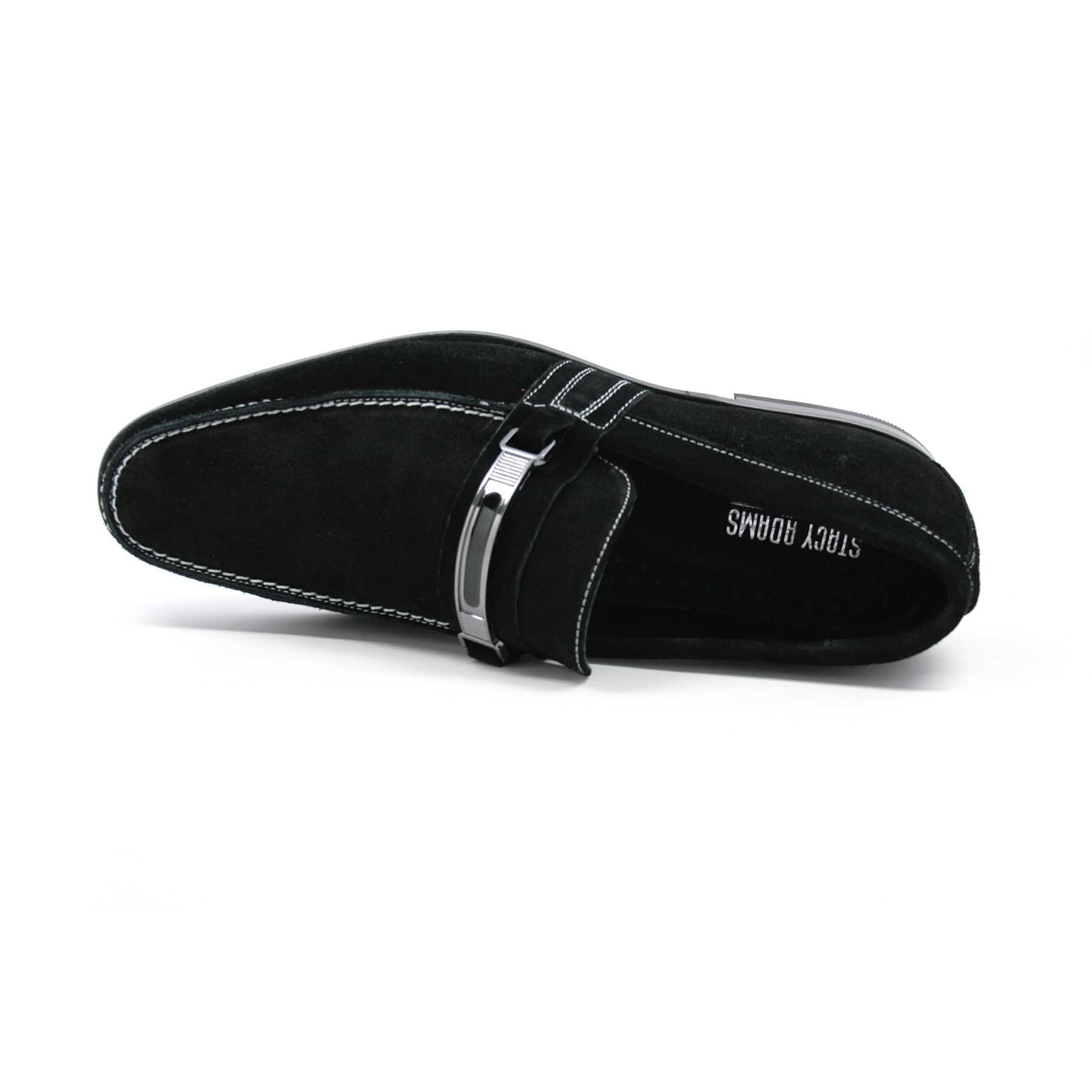 stacy adams black suede shoes